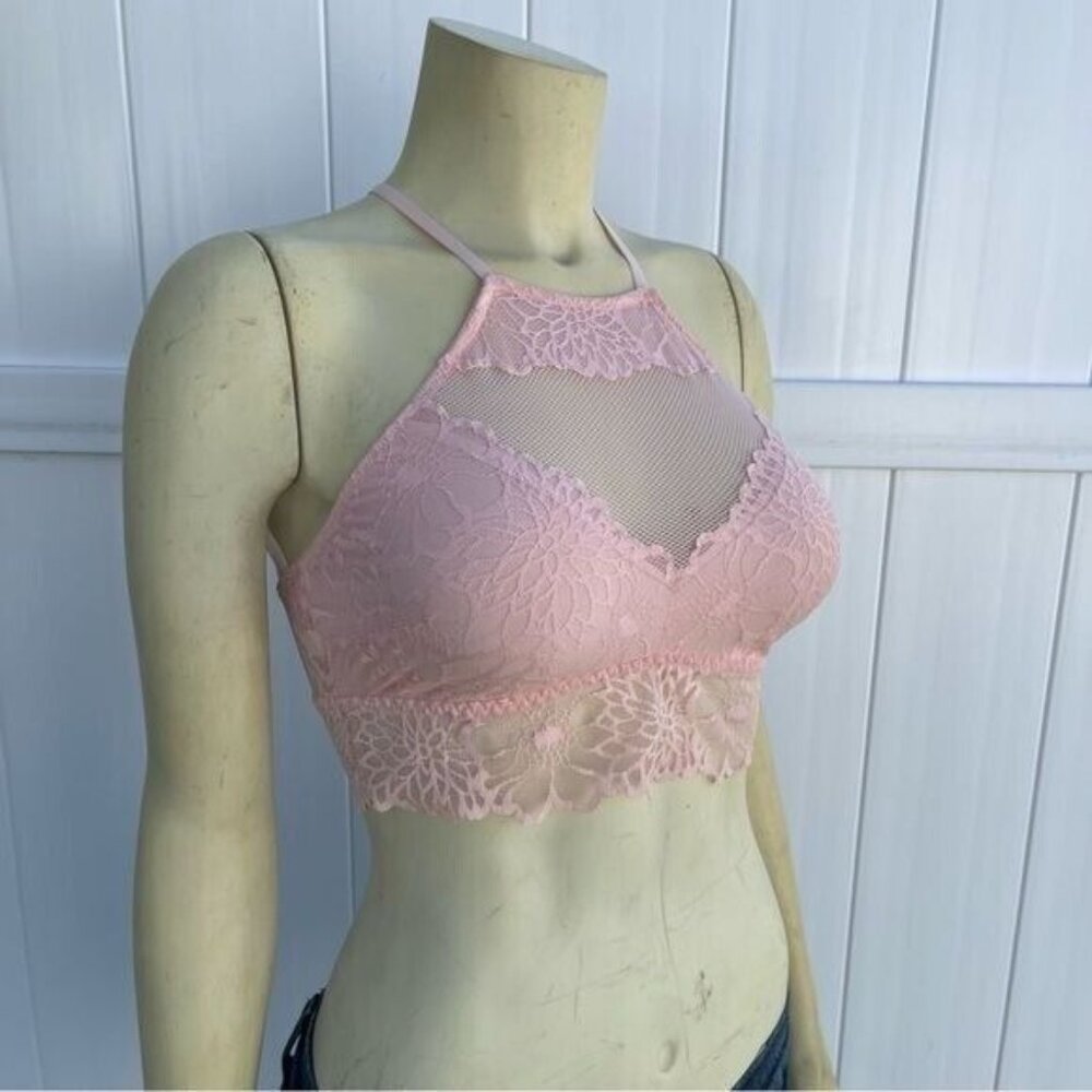 Victoria Secret Pink Lace Bralette in light Pink Size S - Picture 2 of 6